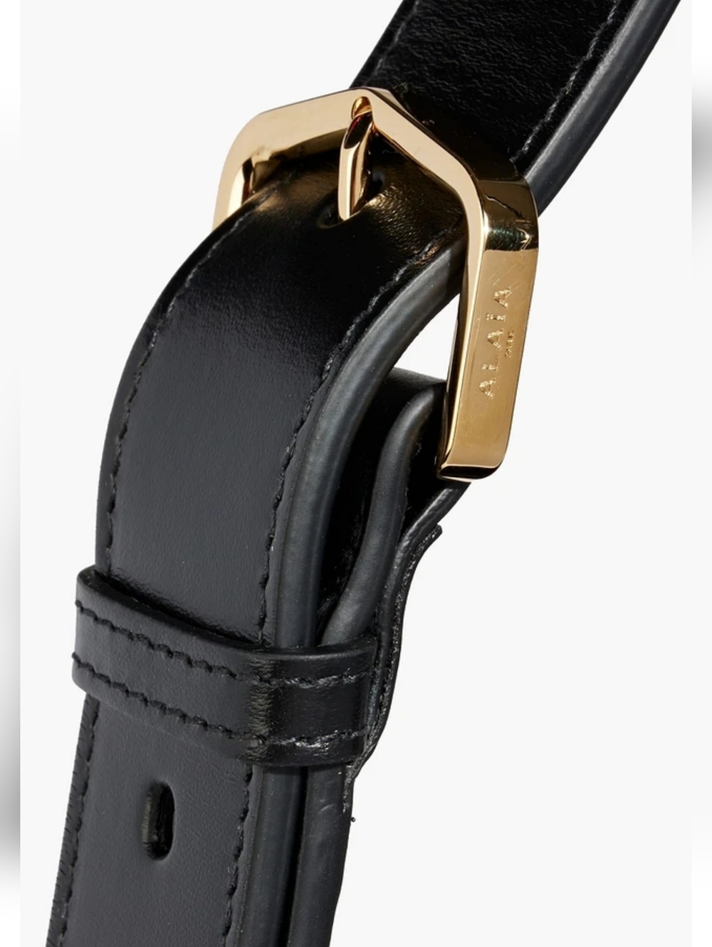 Alaia Designer Calf Leather Purse Black Womens Leather Bucket Shoulder Bag Italy - Picture 4 of 9